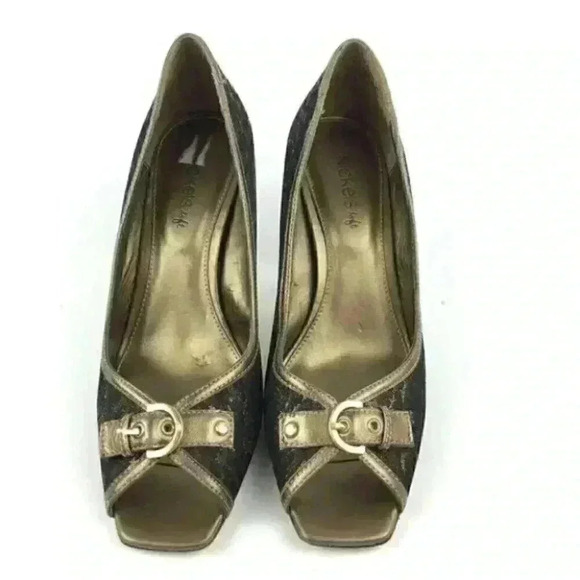 Nickels Soft Heel 7.5 Kalel Cheetah Print Peep Toe - Picture 2 of 8